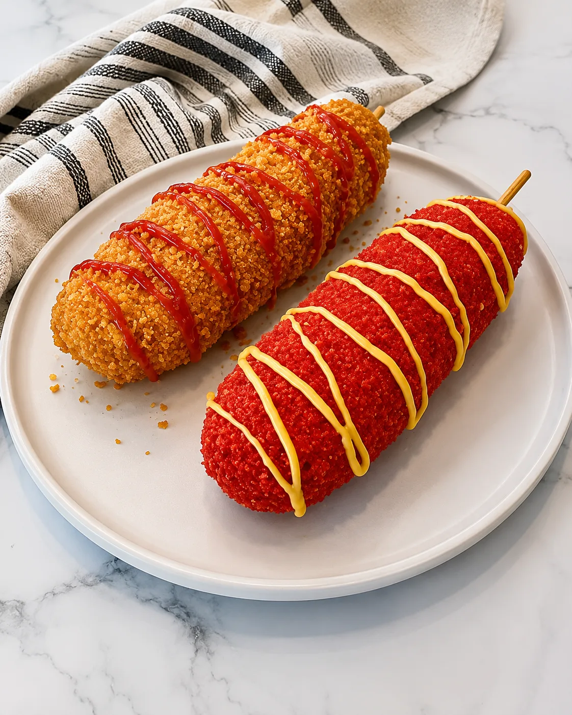 Potato Corn Dog (Gamja Hotdog) — Savory Dumplings Faisalabad